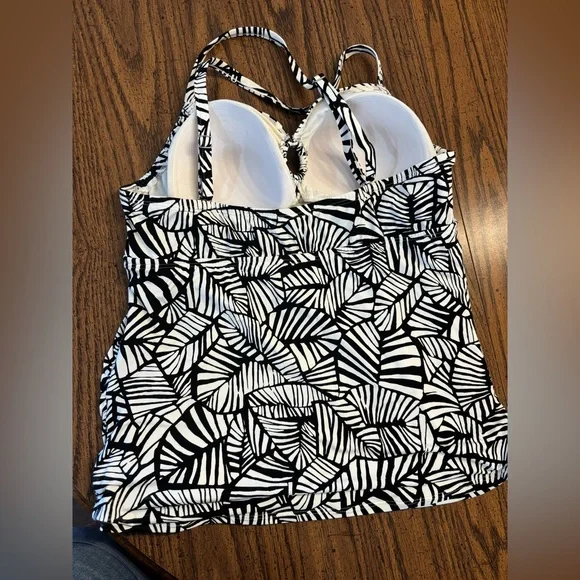 Island supply Co. Caribbean Joe women’s palm tankini top size 18 - Picture 3 of 14